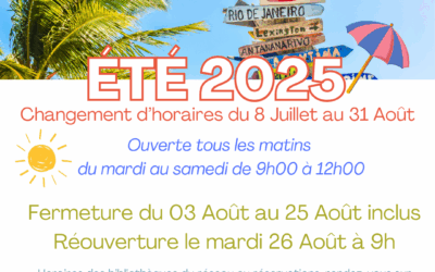 La bibliothèque prend ses quartiers d’été !