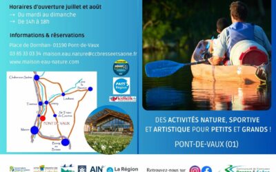 Maison de l’eau et de la nature – programme estival